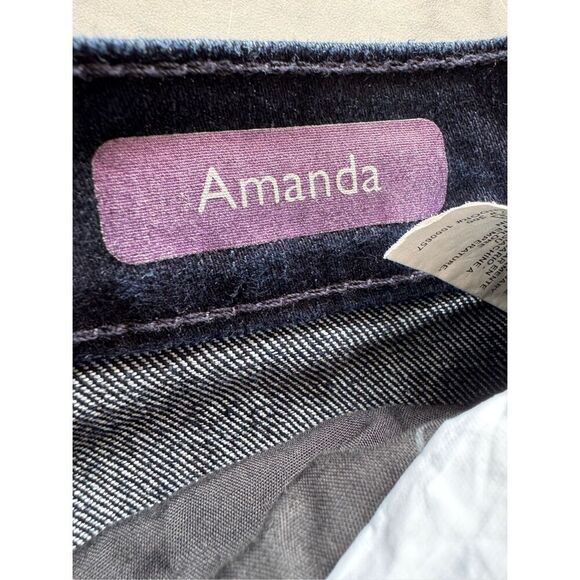 Gloria Vanderbilt Amanda straight leg women's size 10 short missy dark blue jean - Picture 3 of 5